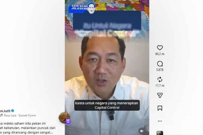 Mantan Mendag RI Tuding Petinggi BUMN Singapura Tekan MSCI Agar IHSG Rontok