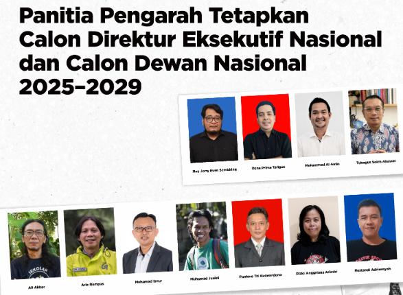 Panitia Pengarah Tetapkan Calon Direktur Eksekutif Nasional dan Calon Dewan Nasional 2025–2029
