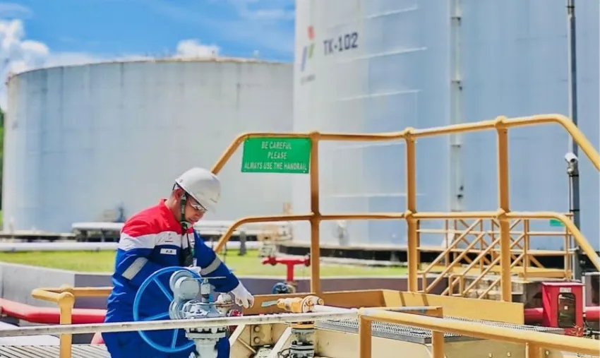 Elnusa Petrofin Gelar Go Live Penyaluran Perdana Biosolar Industri B50 dari Fuel Terminal IBT Pulau 